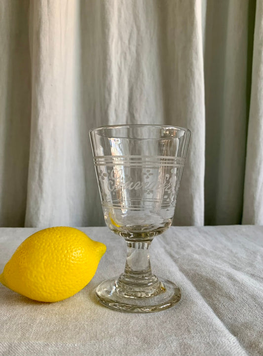 Antique French Souvenir Glass