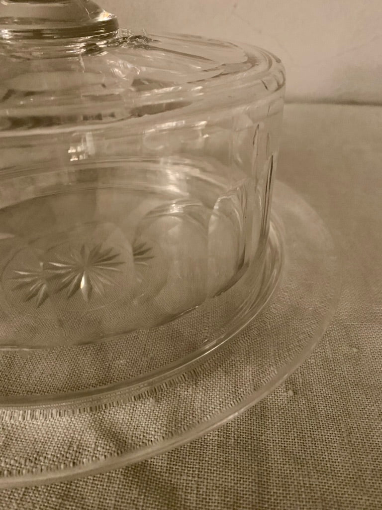 Crystal Glass Bell with Underplate