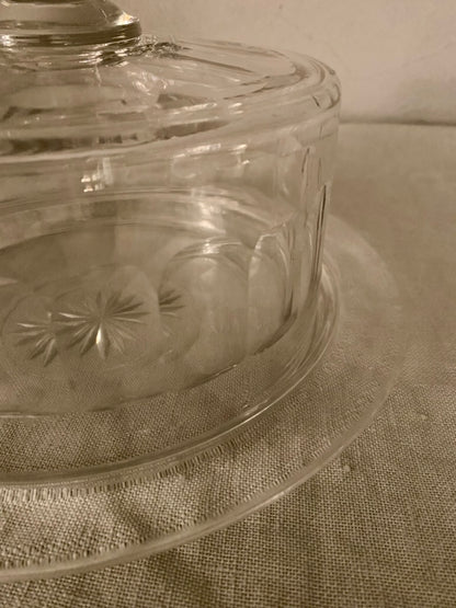 Crystal Glass Bell with Underplate