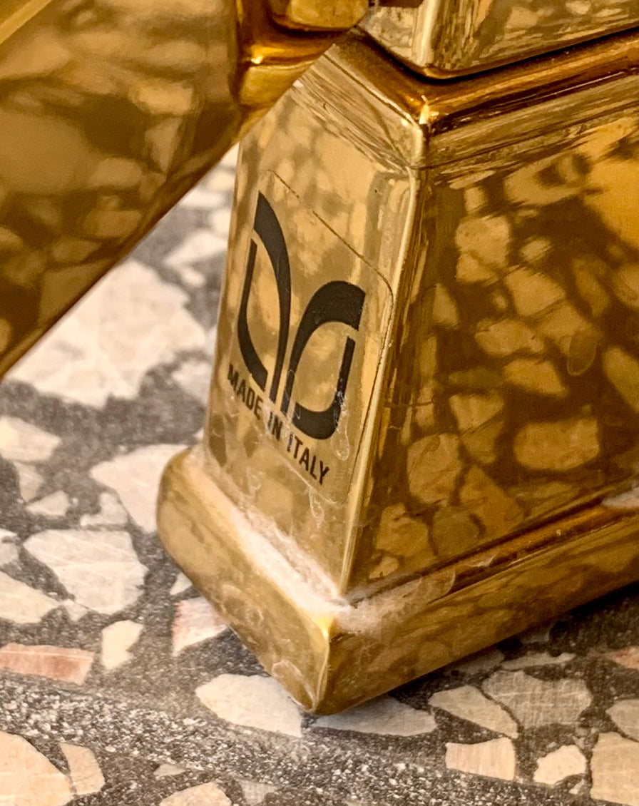 Hollywood Regency La Barge Style Brass Console