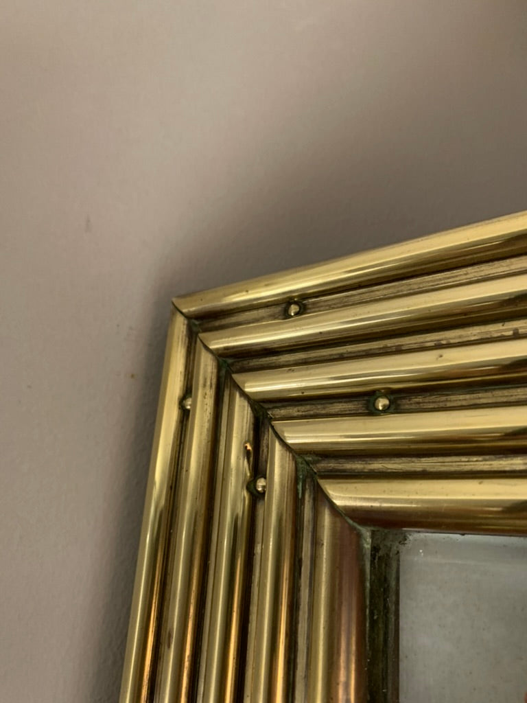 French Brass Bistro Mirror