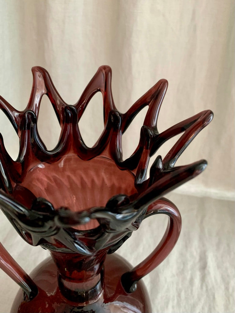Crown Glass Vase