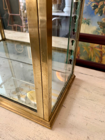 Brass Wall Display Cabinet