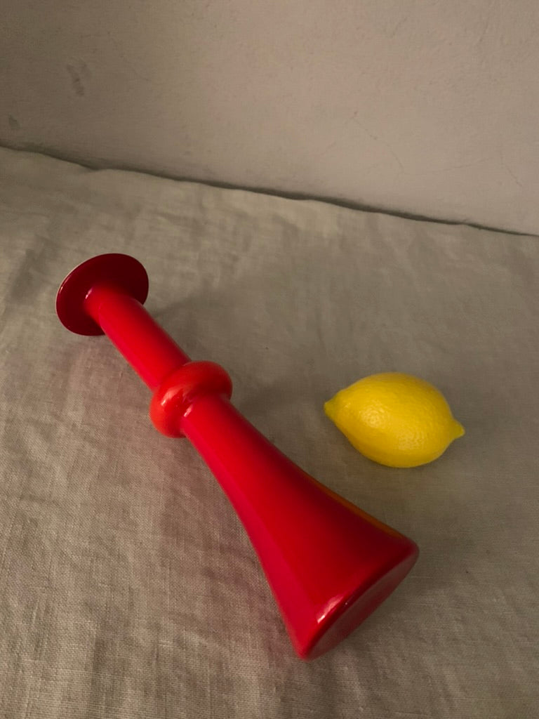 Vintage Red Holmegaard "Carnaby" Vase