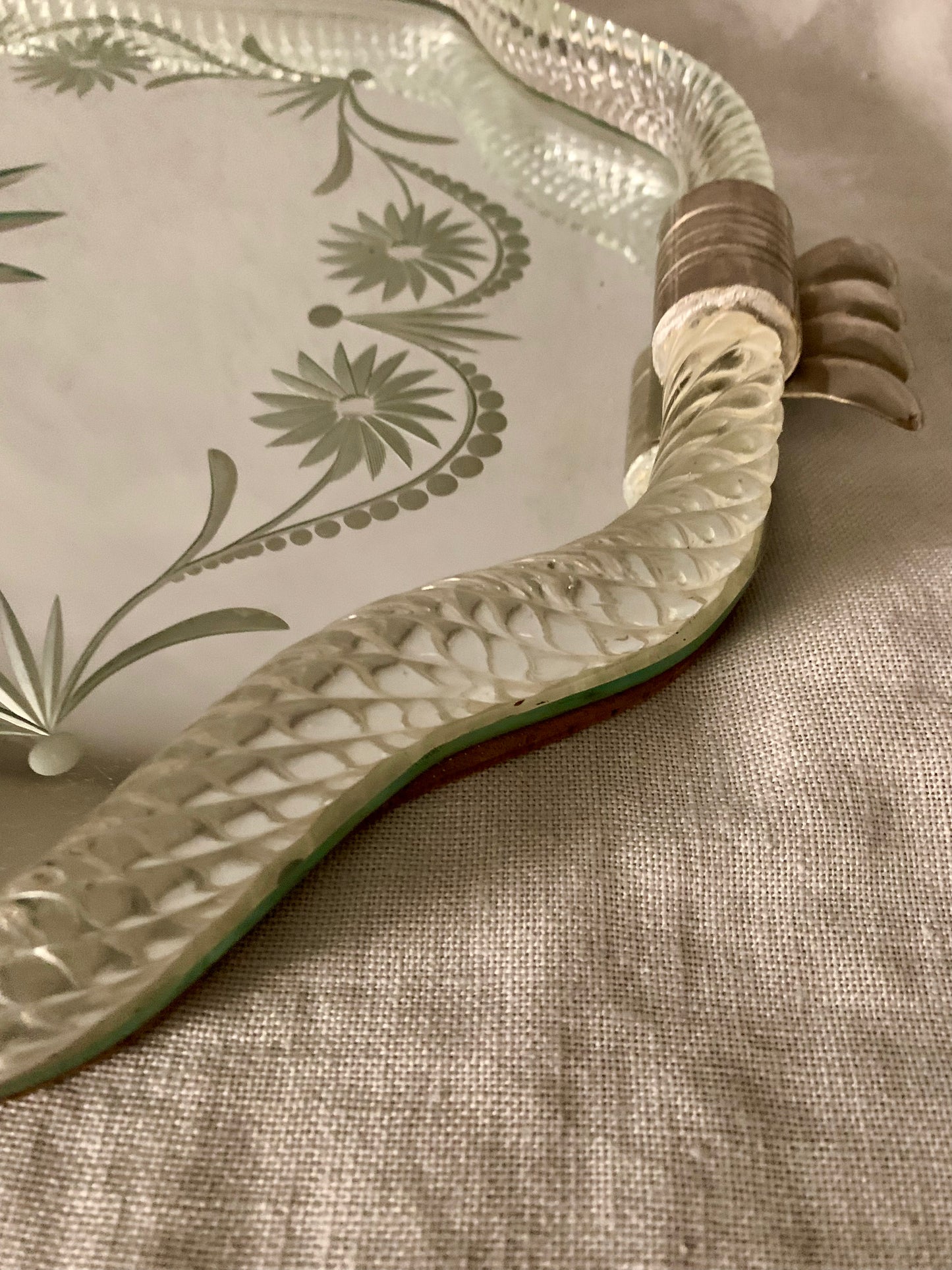 Vintage Murano Glass Tray