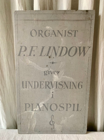 Handpainted Piano Lessons Wooden Sign