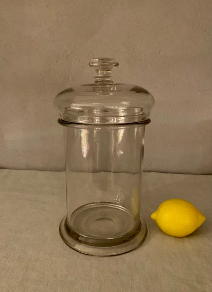 French Apothecary Glass Jar
