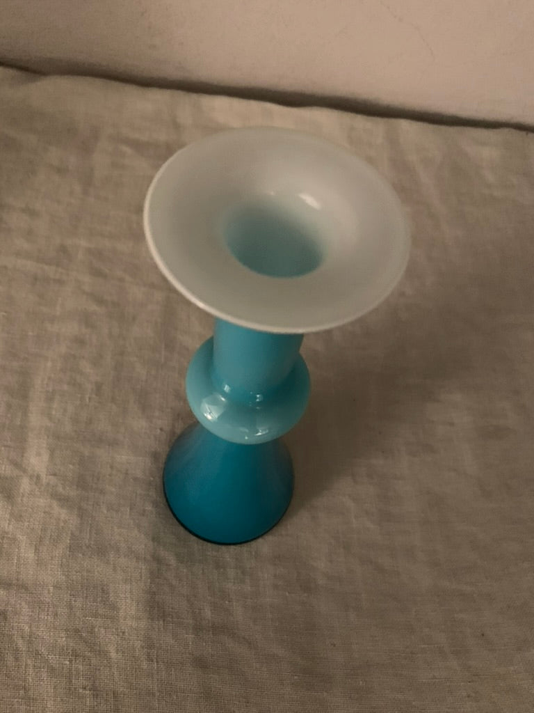 Vintage Blue Holmegaard "Carnaby" Vase