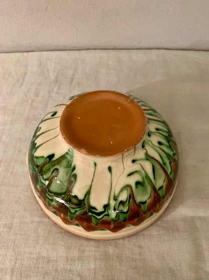 Clay Bowl with Dripping Glaze