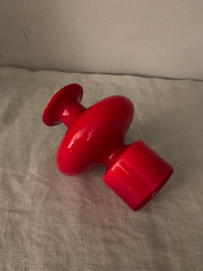 Vintage Red Holmegaard "Carnaby" Vase