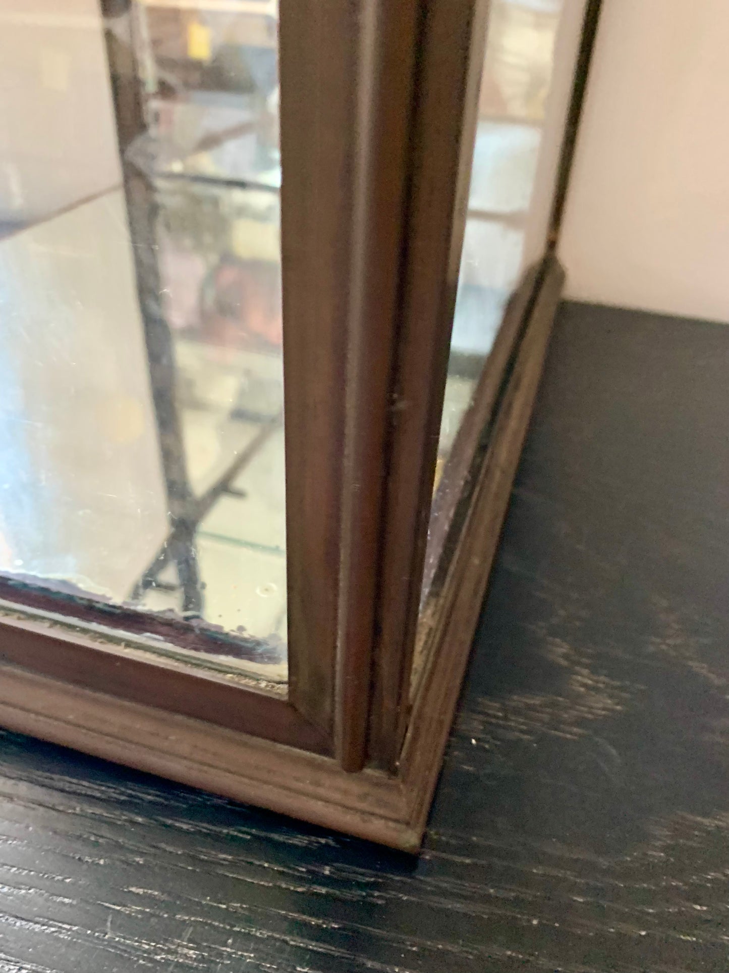 Antique Brass Display Cabinet - Vitrine