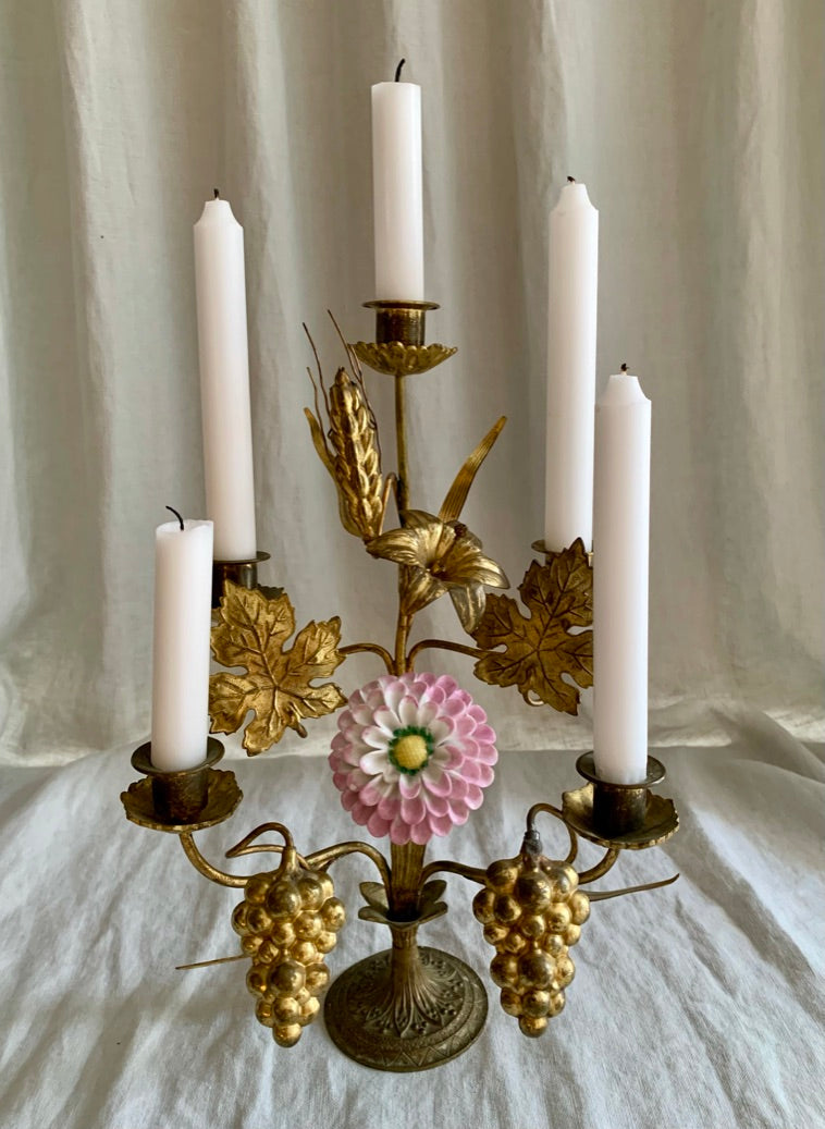 ANTIQUE FRENCH CHURCH CANDELABRA