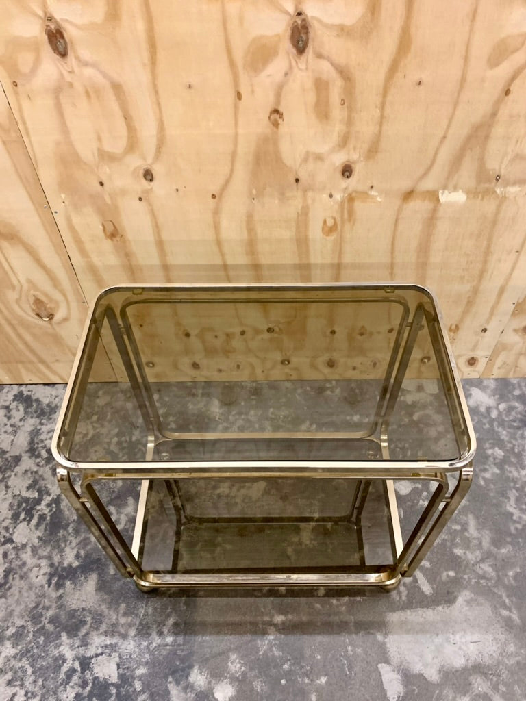 Vintage Golden Bar Trolley by Italian Allegri, 1960s