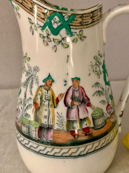 Pitcher with Chinoiserie Motive