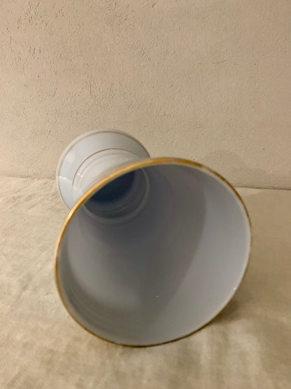 French Opal Glass Vase