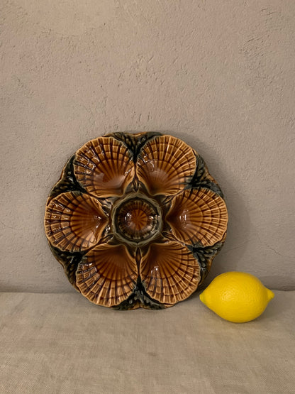Vintage French Oyster Plate