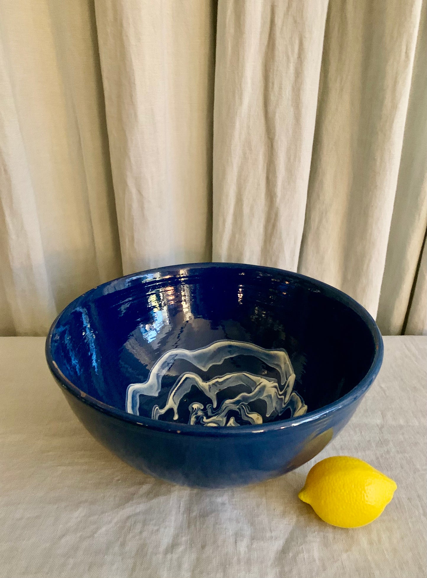 Vintage Glazed Ceramic Bowl