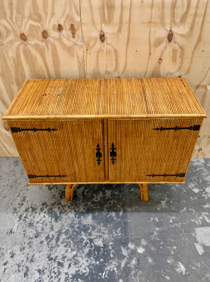 Vintage Bamboo Credenza