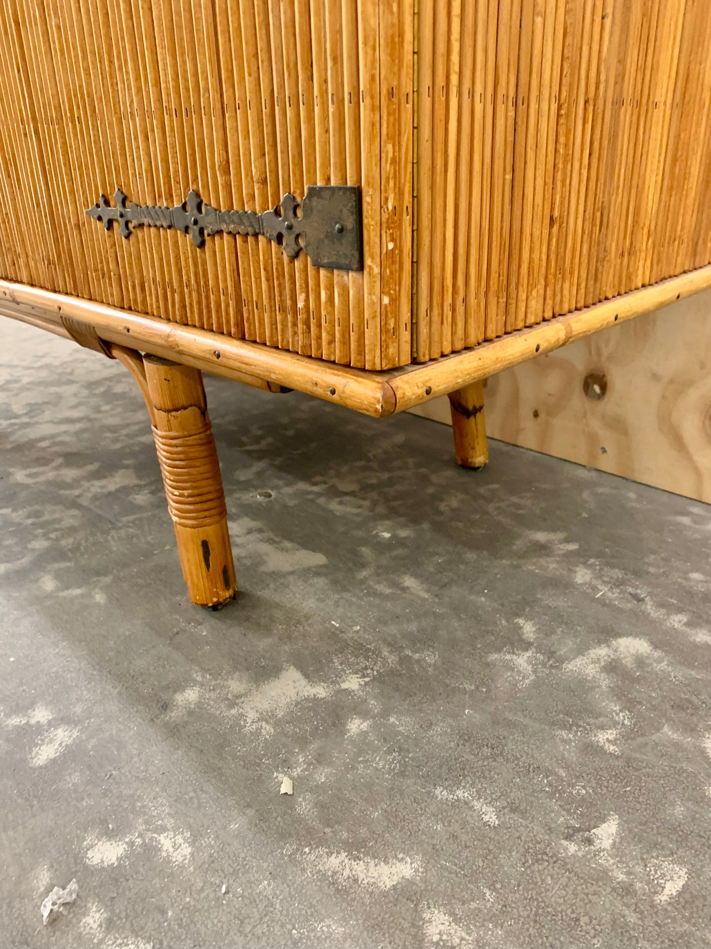 Vintage Bamboo Credenza