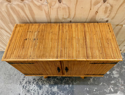 Vintage Bamboo Credenza