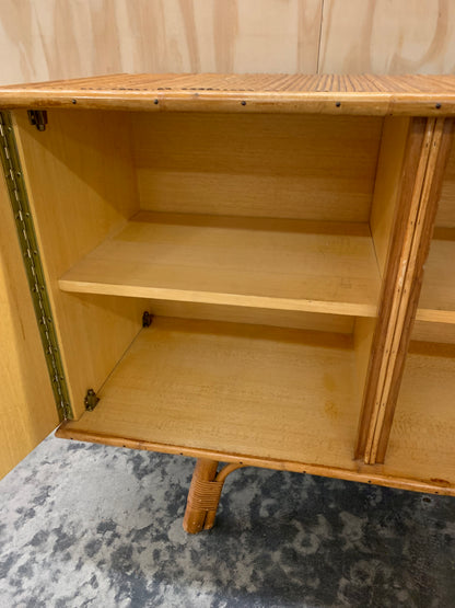 Vintage Bamboo Credenza