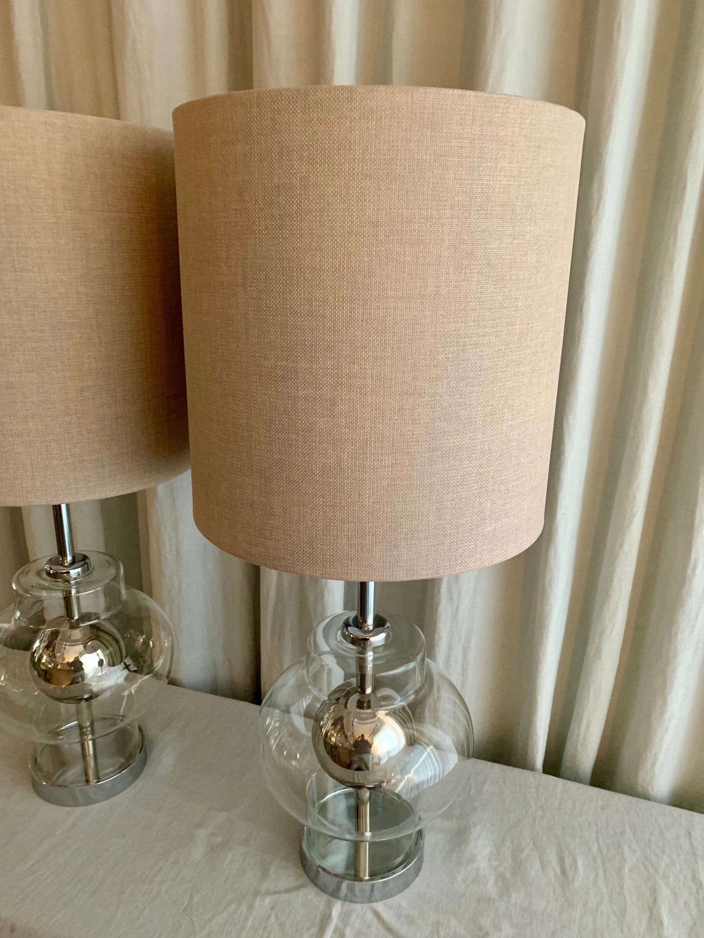 Pair of Vintage Space Age Table Lamps