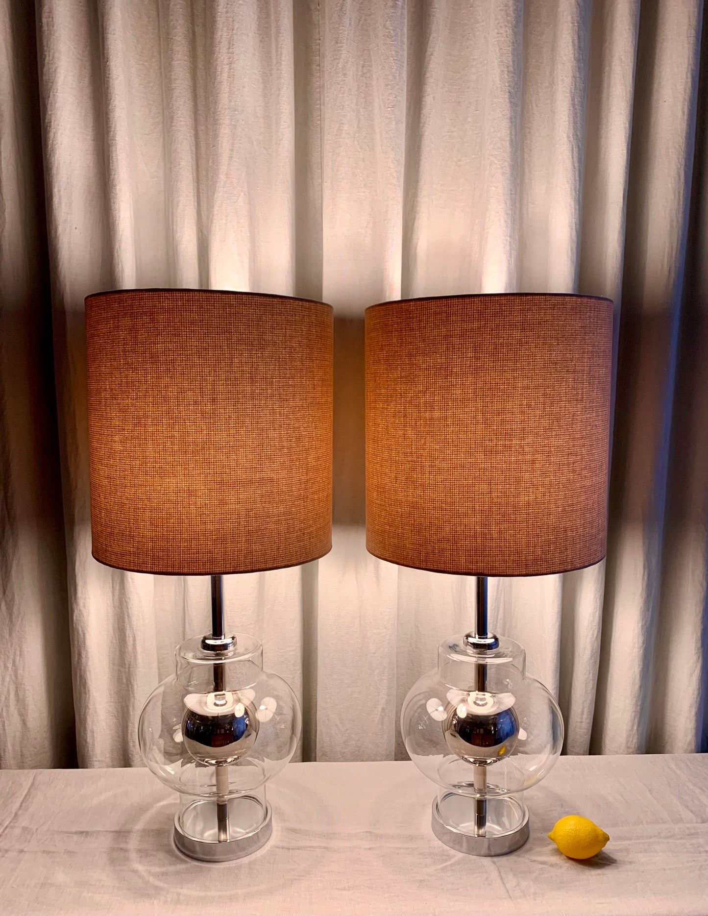 Pair of Vintage Space Age Table Lamps