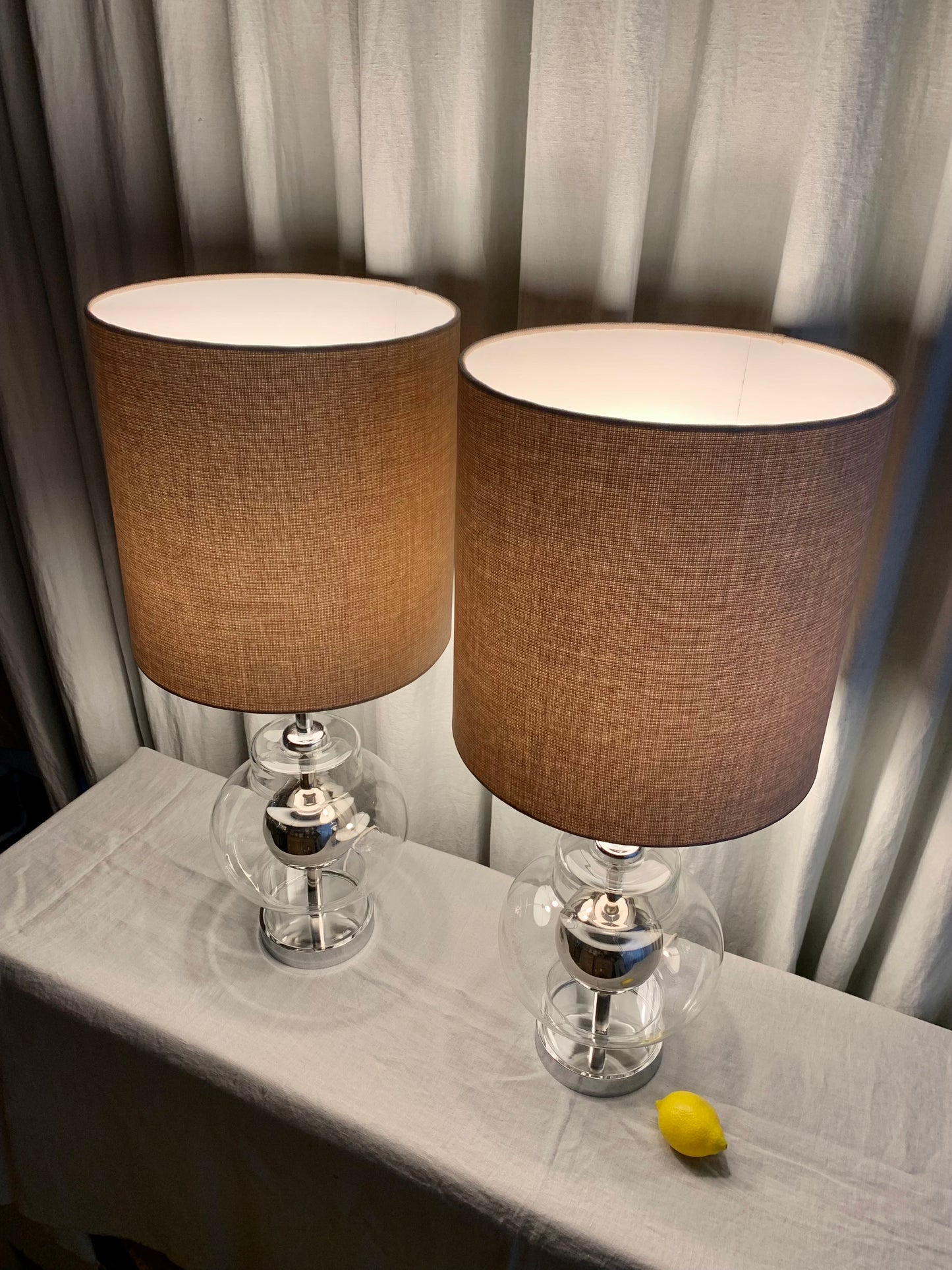 Pair of Vintage Space Age Table Lamps