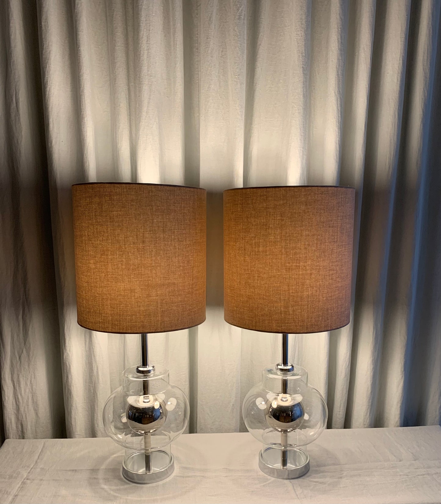 Pair of Vintage Space Age Table Lamps
