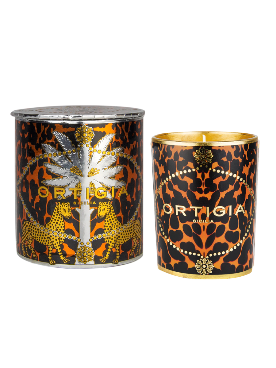 Ortigia - Ambra Nera Decorated Candle