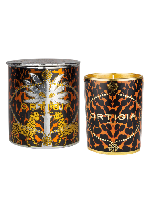 Ortigia - Ambra Nera Decorated Candle