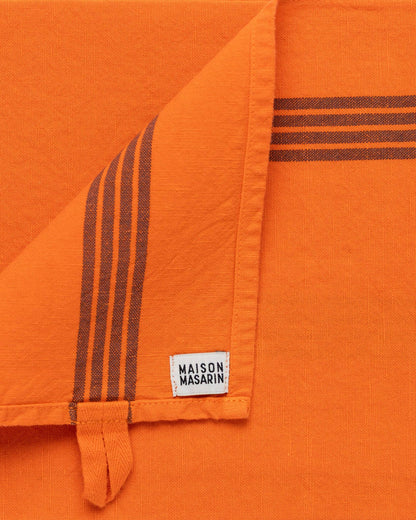 Tea Towel: Neon / Blue stripes