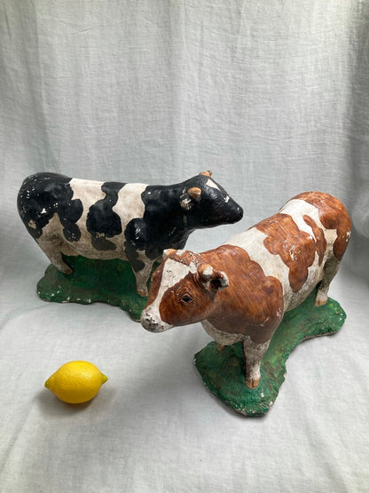 Pair of Cement Cows